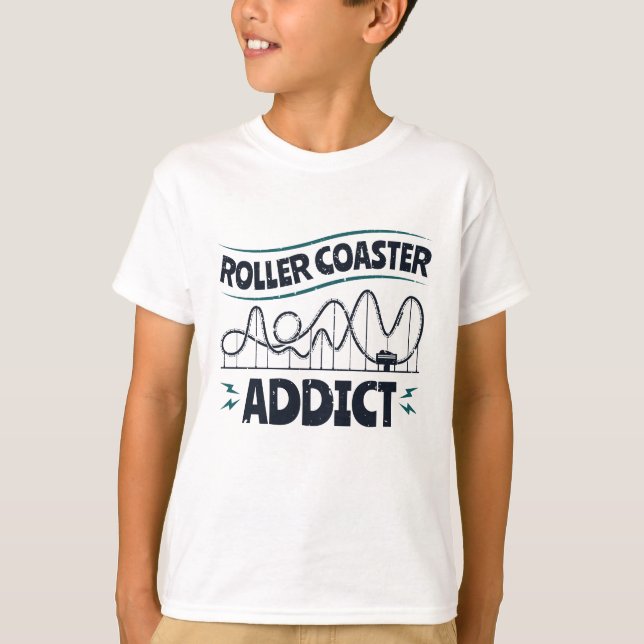 Roller Coaster Addict T-Shirt (Front)