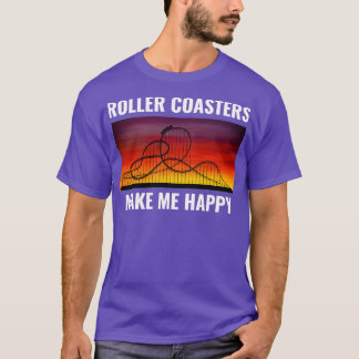 Roller Coaster Amusement Park Funny T-Shirt
