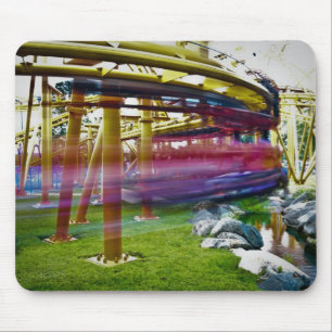 roller coaster amusement park mouse mat