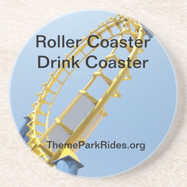 Roller Coaster Drink Coaster (Front)