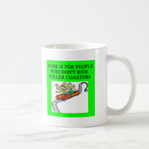 roller coaster fanatic coffee mug