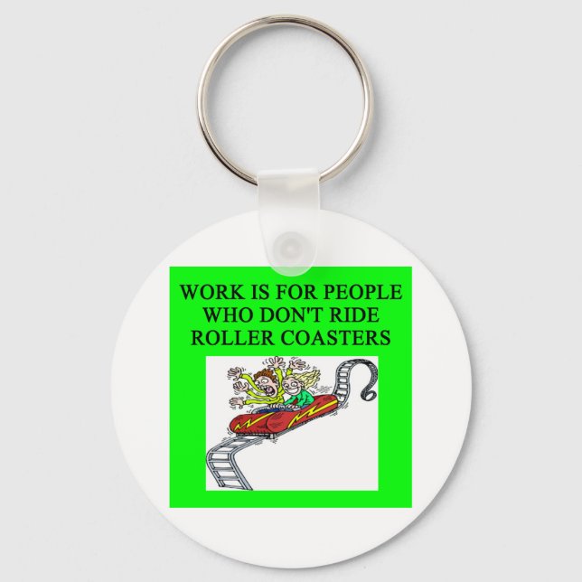 roller coaster fanatic key ring (Front)