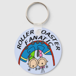 Roller Coaster Fanatic Tshirts and Gifts Key Ring