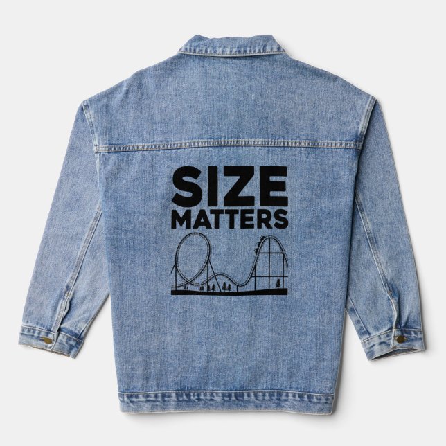 Roller Coaster For Men Women Kids Rollercoaster  5 Denim Jacket (Back)