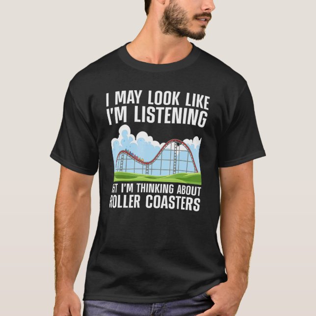 Roller Coaster For Men Women Roller Coaster T-Shirt (Front)