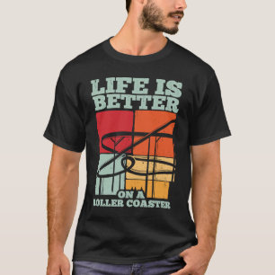 Roller coaster fun amusement park fans  1 T-Shirt