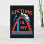 Roller Coaster Funny Amusement Park Gift Card<br><div class="desc">Roller coaster saying Airtime Is My Happy Time for roller coaster and theme parks fans who love roller coasters and amusement parks. For enthusiasts who love roller coasters,  every ride and adrenaline.</div>