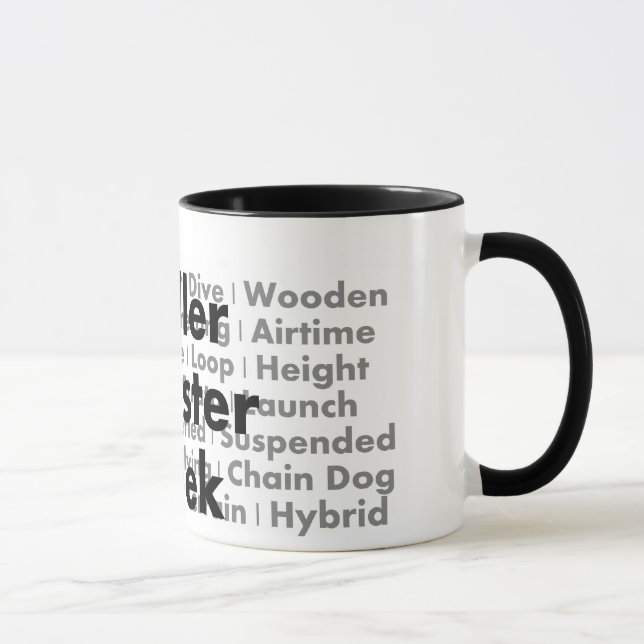 Roller Coaster Geek Coffee Mug (Right)