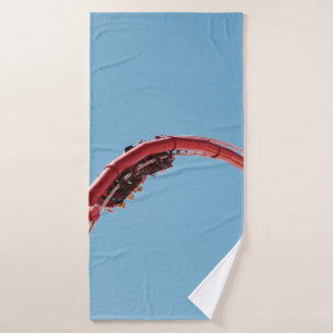Roller coaster in the morning bath towel