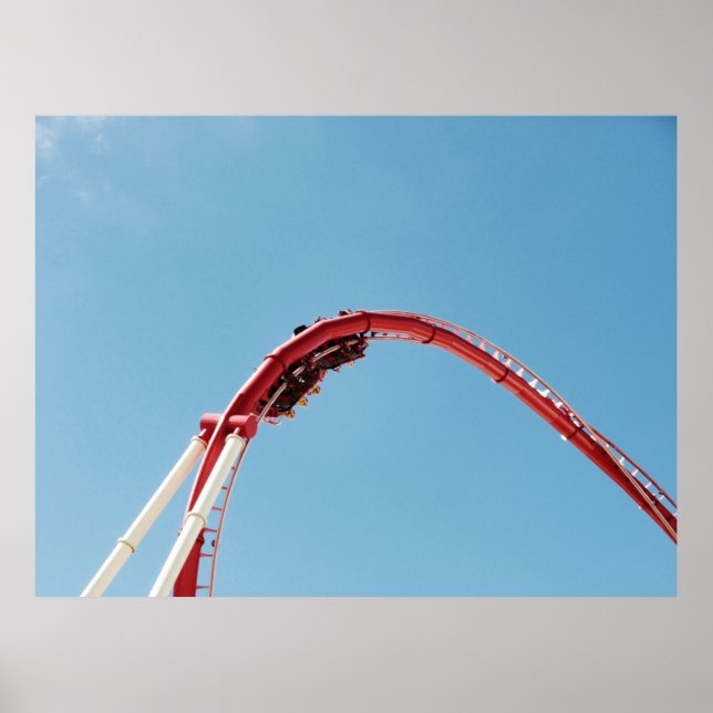 Roller coaster in the morning poster (Front)