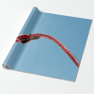 Roller coaster in the morning wrapping paper