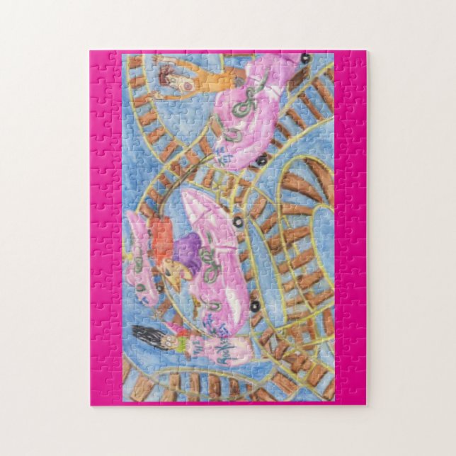 Roller Coaster 🎢  Jigsaw Puzzle (Vertical)