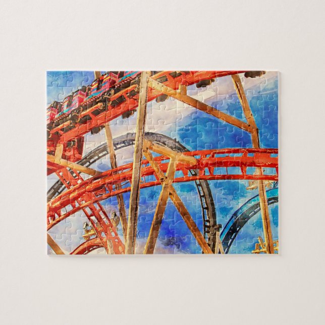 Roller coaster jigsaw puzzle  (Horizontal)