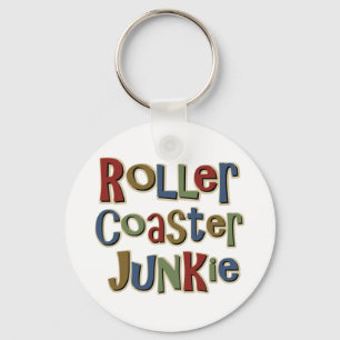Roller Coaster Junkie Key Ring