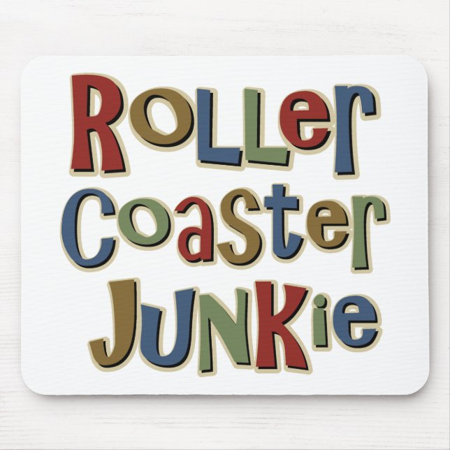 Roller Coaster Junkie Mouse Mat (Front)