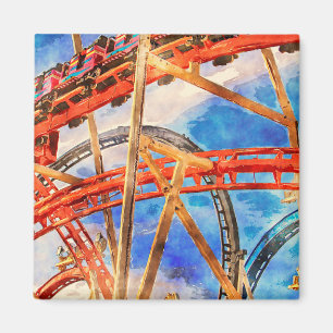 Roller coaster magnet