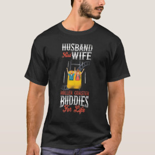 Roller Coaster Marriage Wedding Vintage Husband & T-Shirt