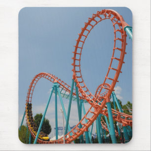 roller coaster mouse mat
