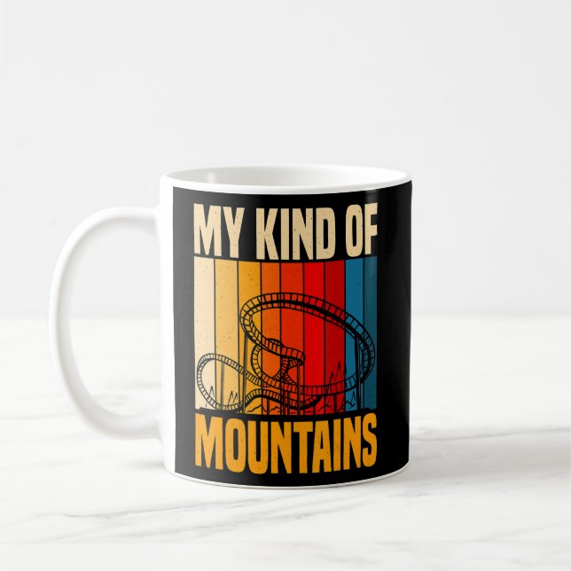 Roller Coaster Park Roller Coaster Junkie  Coffee Mug (Left)