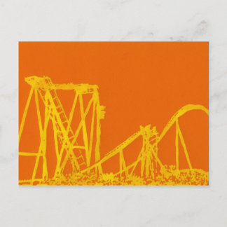 Roller Coaster Postcard