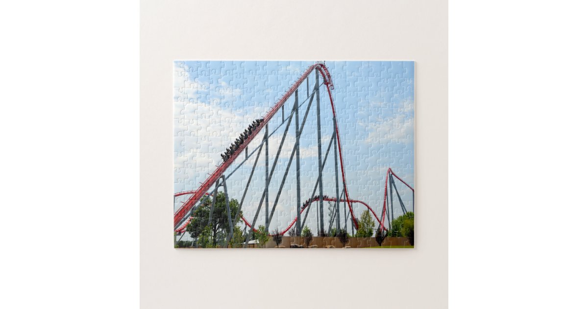 Roller Coaster Ride Jigsaw Puzzle Zazzle