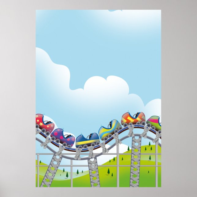 roller coaster ride poster (Front)