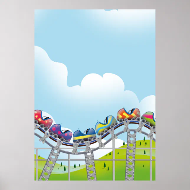 Coaster For Rent Poster roller coaster ride poster | Zazzle