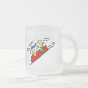 Roller Coaster Ride Tshirts and Gifts Frosted Glass Coffee Mug