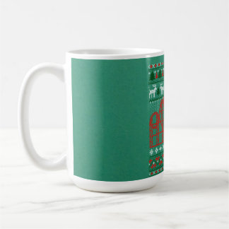 Roller Coaster Scene Ugly Christmas Sweater Coffee Mug