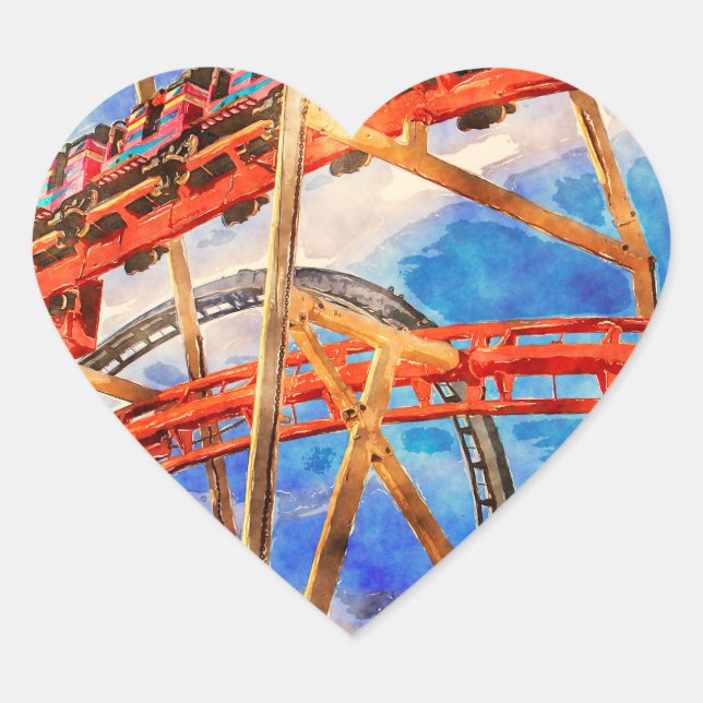 roller coaster Sticker (Front)