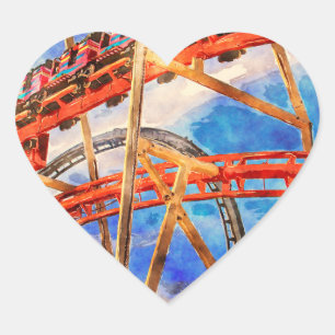roller coaster Sticker