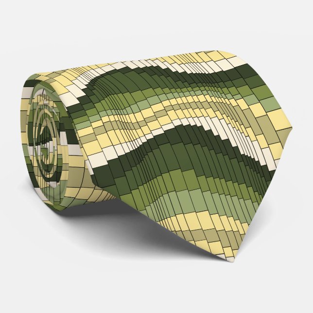 Roller Coaster Striped Two-sided Tie (Rolled)