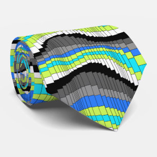 Roller Coaster Striped Two-sided Tie