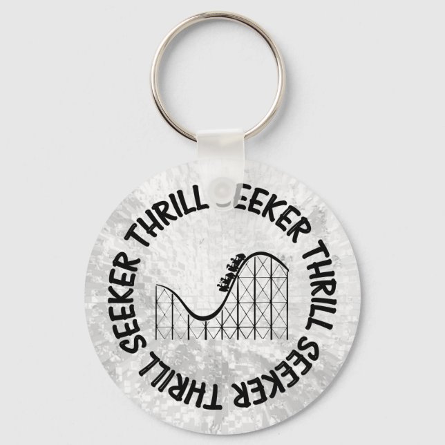 ROLLER COASTER THRILL SEEKER KEY RING (Front)
