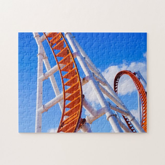Roller coaster up and down jigsaw puzzle (Horizontal)