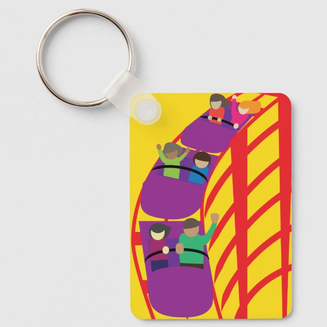 Roller Coaster Upclose Key Ring (Front)