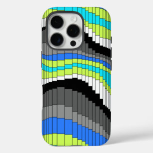 Roller Coaster Vintage Psychedelic Striped iPhone 16 Pro Case