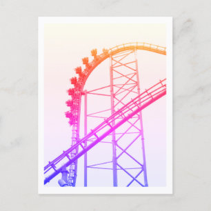 Roller Coaster X2 Six Flags Magic Mountain Postcard