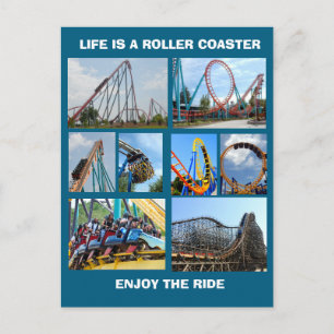 ROLLER COASTERS  POSTCARD