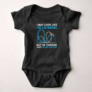 Roller Coasters - theme park Design Baby Bodysuit