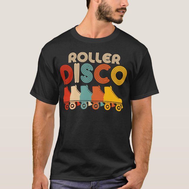 Roller Derby 70S Roller Disco ating gift T-Shirt (Front)