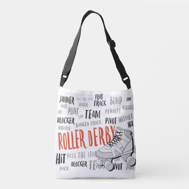 Roller Derby Carry-All Crossbody Bag (Back)