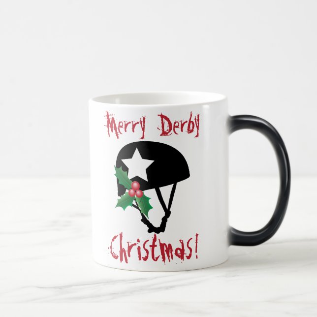 Roller Derby Christmas, Roller Skating Magic Mug (Right)