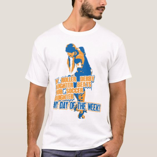Roller Derby Daughter blue T-Shirt