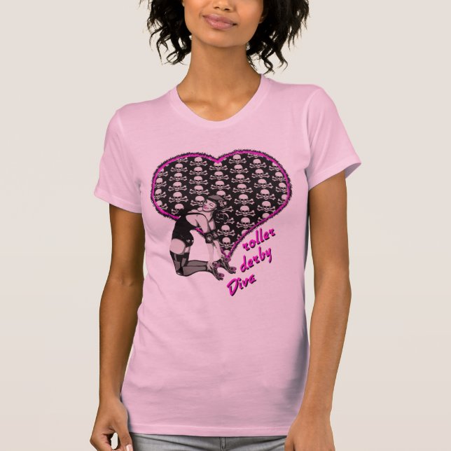 roller derby Diva T-Shirt (Front)