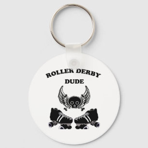 Roller Derby Dude Key Ring