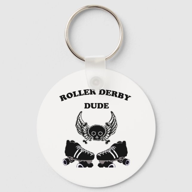 Roller Derby Dude Key Ring (Front)