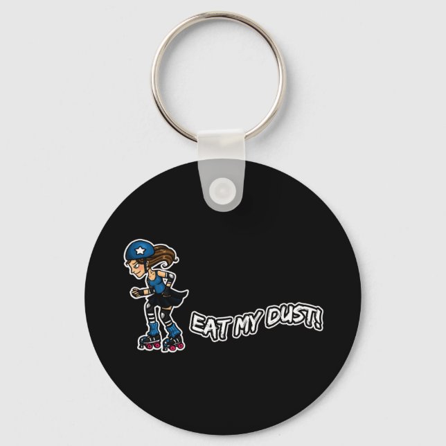 Roller Derby Eat my Dust Key Ring (Front)