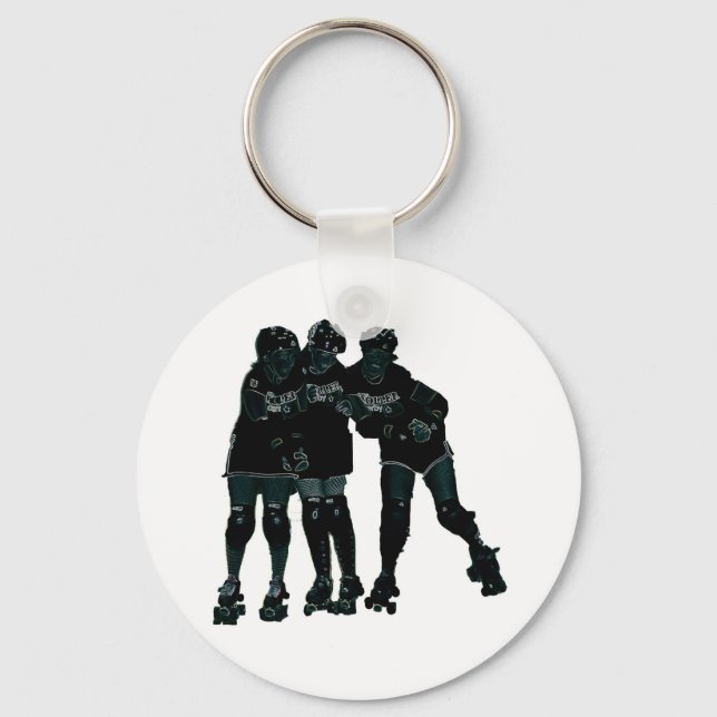 Roller Derby Girls Key Ring (Front)