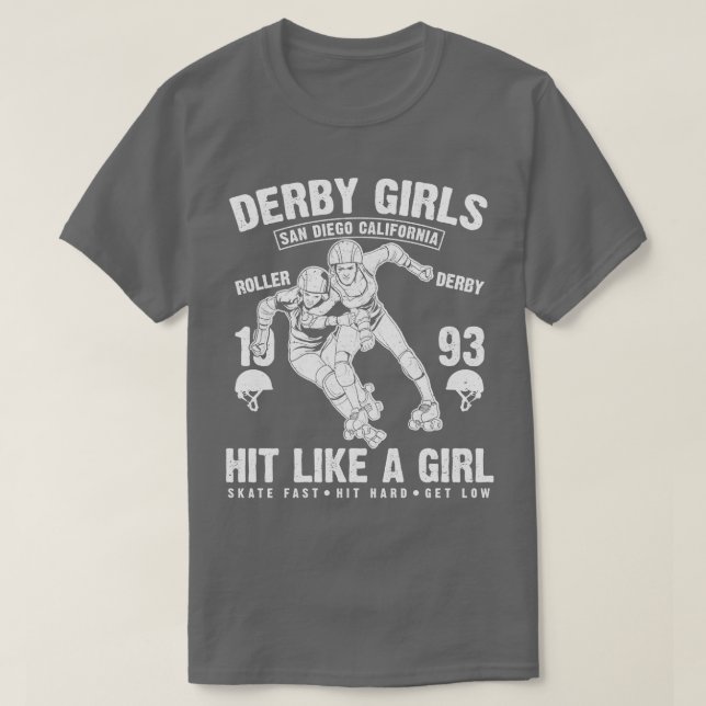 Roller Derby Girls T-Shirt (Design Front)